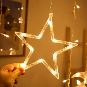 LED Star Moon String Lights