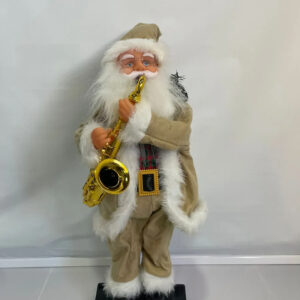 Christmas Santa Claus Doll 70cm With Sound Beige
