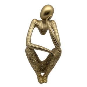 Golden Abstract Figurine Sculpture