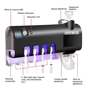 Automatic Toothbrush and Toothpaste Dispenser
