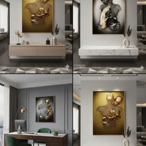 Lovers Heart 3D Wall Frame Decor