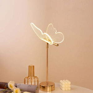 Modern Acrylic Butterfly LED Wall or Table Lamp