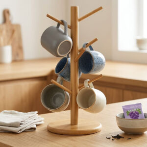 Bamboo Mug Tree Holder